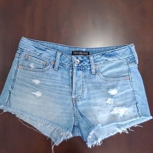 Abercrombie & Fitch Distressed Denim Cutoff Shorts